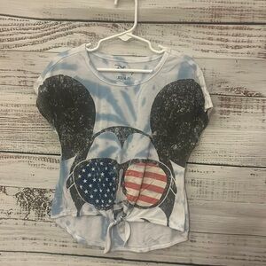 Girls tie in the front Mickey Mouse shirt size 4-5